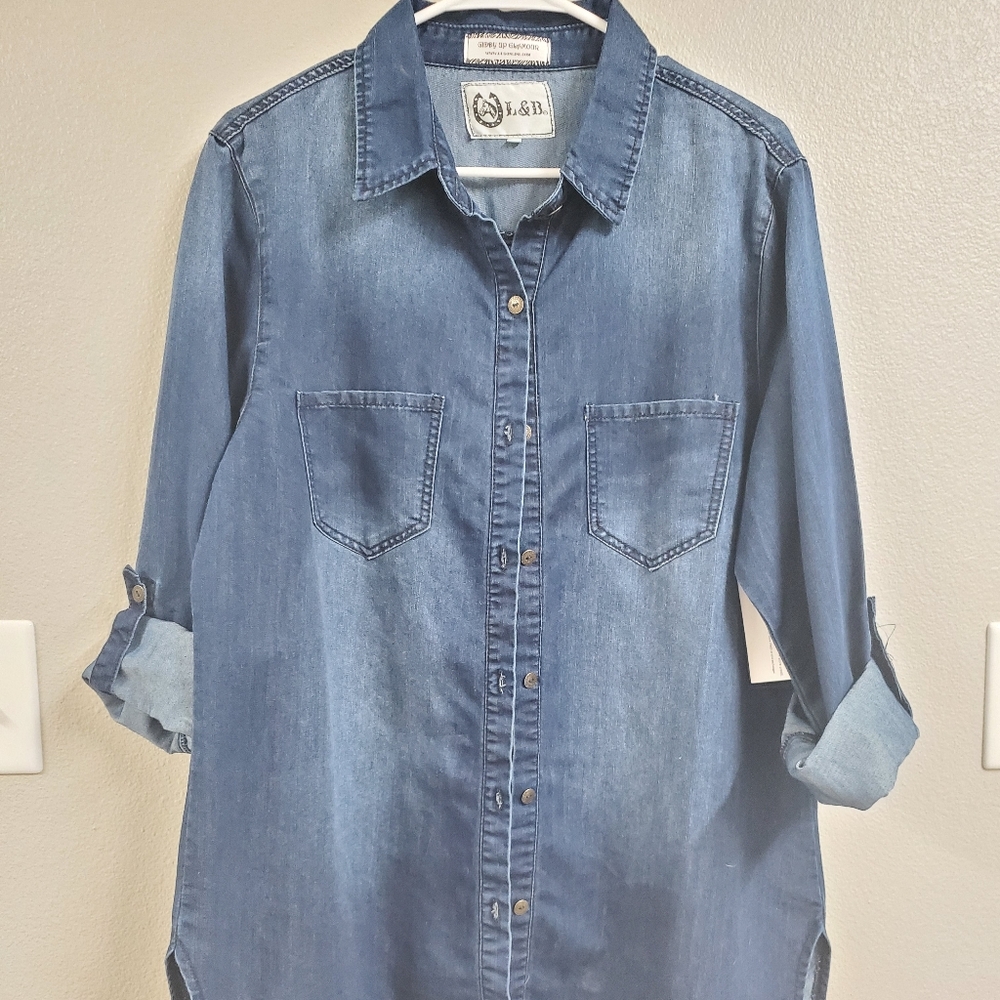 Blue jean tunic
